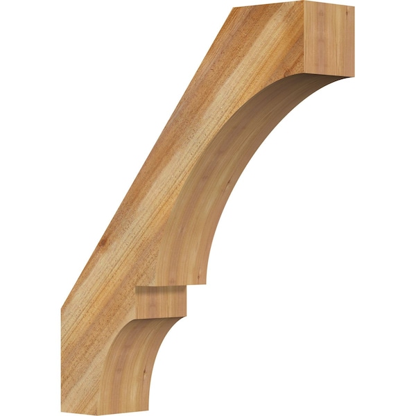 Ekena Millwork 6"W x 26"D x 32"H Balboa Rough Sawn Knee Brace, Western Red Cedar BRC06X26X32BOA00RWR - main